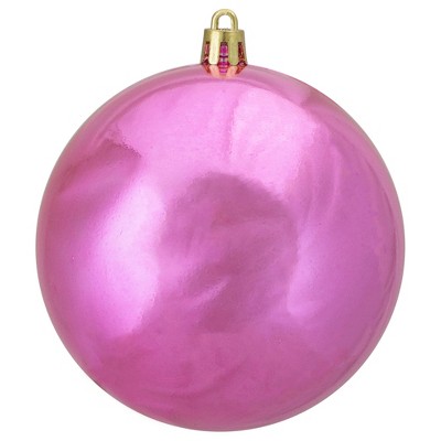 Northlight 4" Shatterproof Shiny Christmas Ball Ornament - Pink