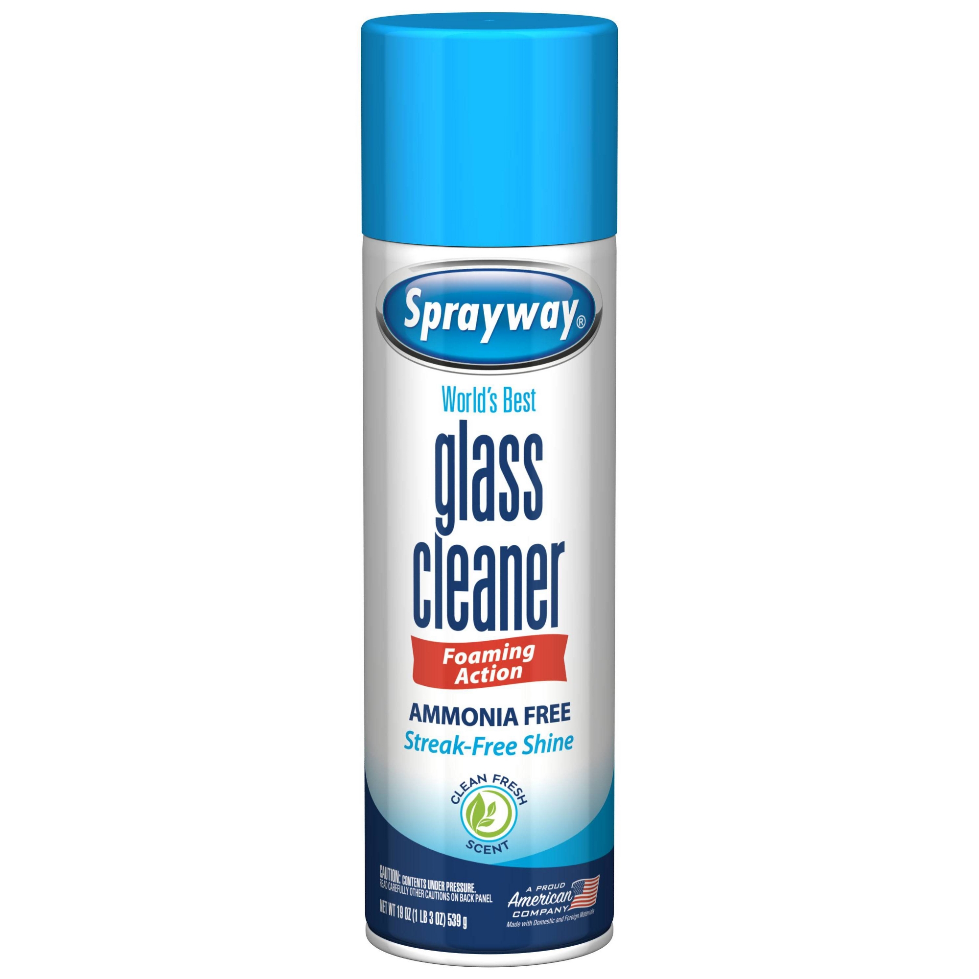 Sprayway Glass Cleaner Ammonia Free Aerosol - 19oz