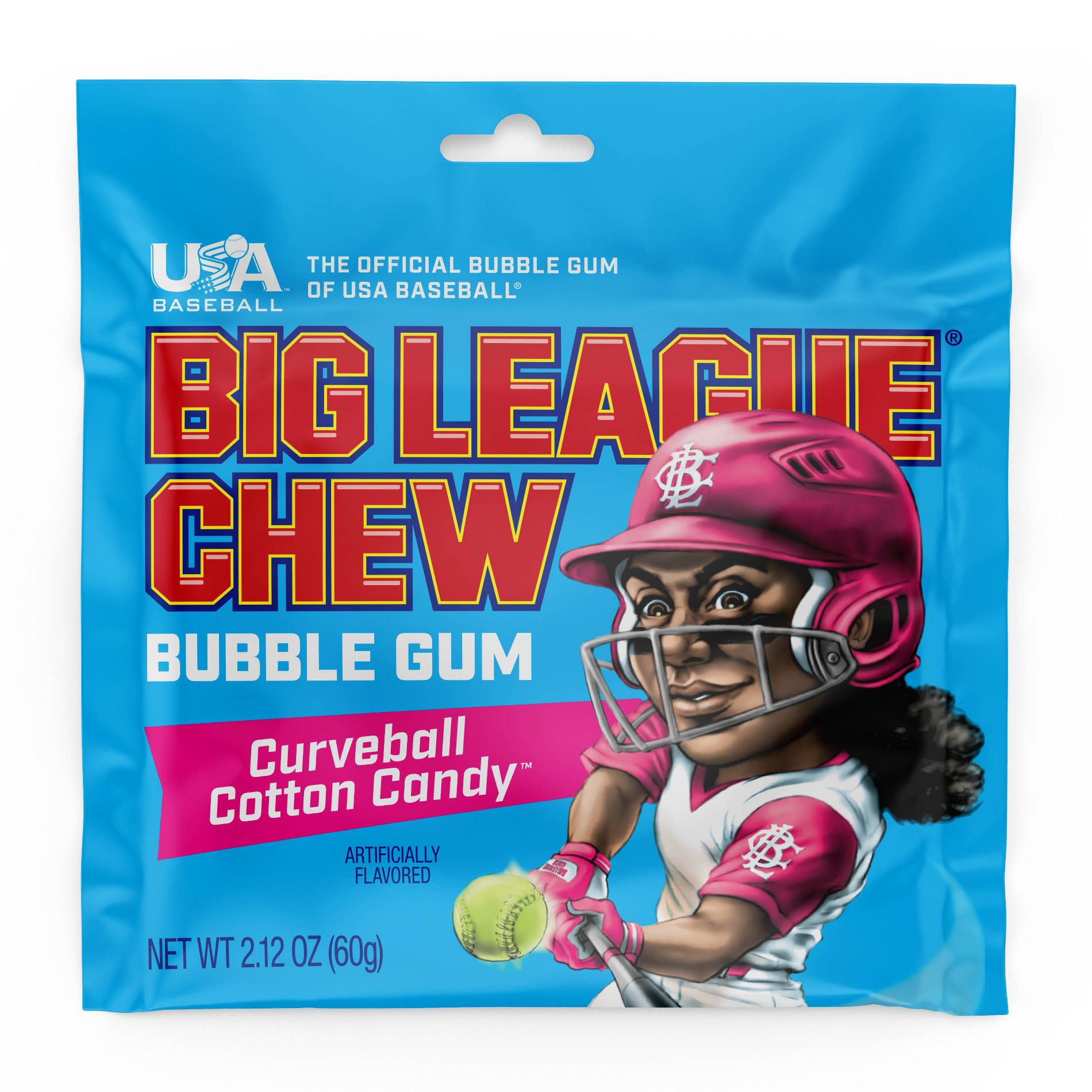 Big League Chew Cotton Candy Chewing Gum Candy - 2.12oz