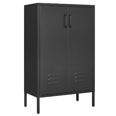 Vynxaria Versatile Utility Storage Cabinets - 2-Door Steel Cabinet with Adjustable Shelves for Home and Office