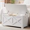 Storage Chest Wooden Toy Storage Bench, Modern Style Lift-Top Toy Chest with Safety Hinge for Entryway Supports 300 Lb - 2 of 4