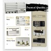 LunaLulinlk Key Holder for Wall Double Mail Organizer Wall Mount with Store Shelf and 4 Sturdy Hooks,Hanging Key Rack Hanger White - 3 of 4