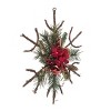 Transpac Artificial 20 in. Multicolor Christmas Twig and Poinsettia Star Decor - 2 of 4