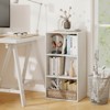 Costway 2 PCS 3 Tier Open Shelf Bookcase Multi-functional Storage Display Cabinet White - 2 of 4