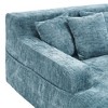 Kumasinova Chenille Giant Bean Bag Chair with 3 Pillows,Sofa Bed with Armrests,Lounge Chair Indoor for Living Room,Bedroom - 4 of 4
