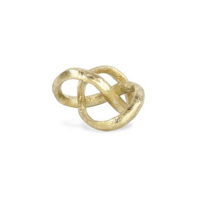 Cheung's Kompo Modern Gold Abstract Infinite Knot Décor