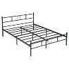 FurnitureR Metal Bed Frame with Headboard and Footboard – Heavy Duty Steel Slats, Under Foundation Storage, No Box Spring Needed, Full Size, Black - 4 of 4
