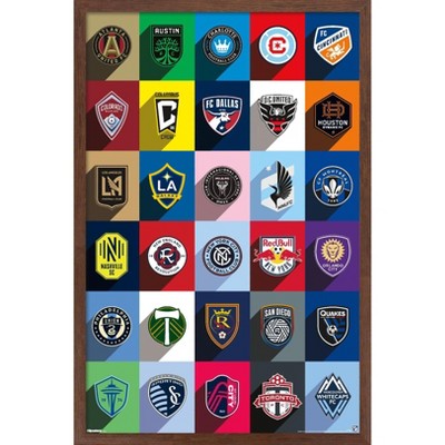 Trends International MLS League - Logos 25 Framed Wall Poster Prints