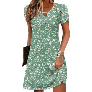 dusty blue chiffon dress Sample Gwen Flutter Sleeves milleholiday Millie 1920s Mary Jane Size CN/US:S / 2