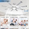 HUMHOLD 74 Inch Ceiling Fan with Light Remote, Smart LED Ceiling Fans with, Modern Low Profile Dimmable Light Ceiling Fan - 4 of 4