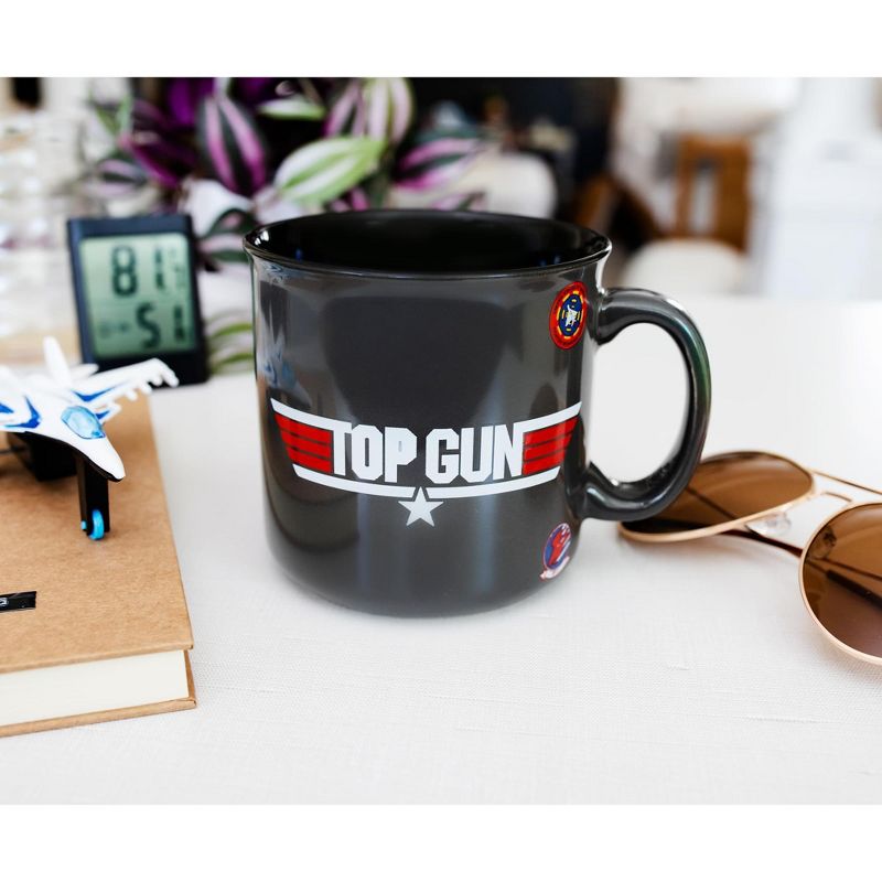 Silver Buffalo Top Gun: Maverick Ceramic Camper Mug | Holds 20 Ounces, 3 of 7