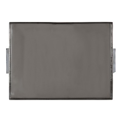 Samana Silver Hammered Stainless Steel Rectangular Tray