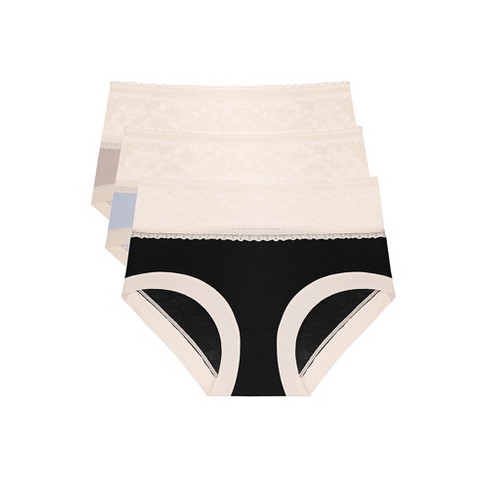 Agnes Orinda Women's Plus Size Satin Soft Mid-rise Ruffle Hipster Thong Lingerie  Underwear 3 Packs : Target