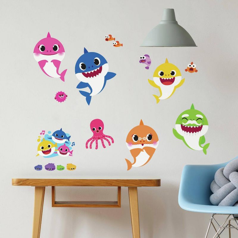 Baby Shark Peel and Stick Kids&#39; Wall Decals - RoomMates, 4 of 10
