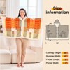 Inhand Wearable Heated Throw Blanket Shawl - 50"x60" Flannel Electric Robe Blanket Hoodie for Winter 5-Position Timer 10 Heating Levels - 2 of 4