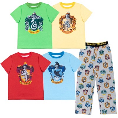 Harry Potter Hogwarts 5 Piece Pajama Shirt & Pants Set : Target