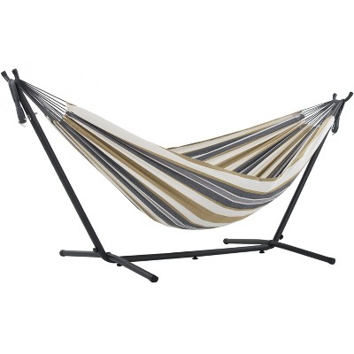 Vivere 9ft Double Cotton Hammock with Stand