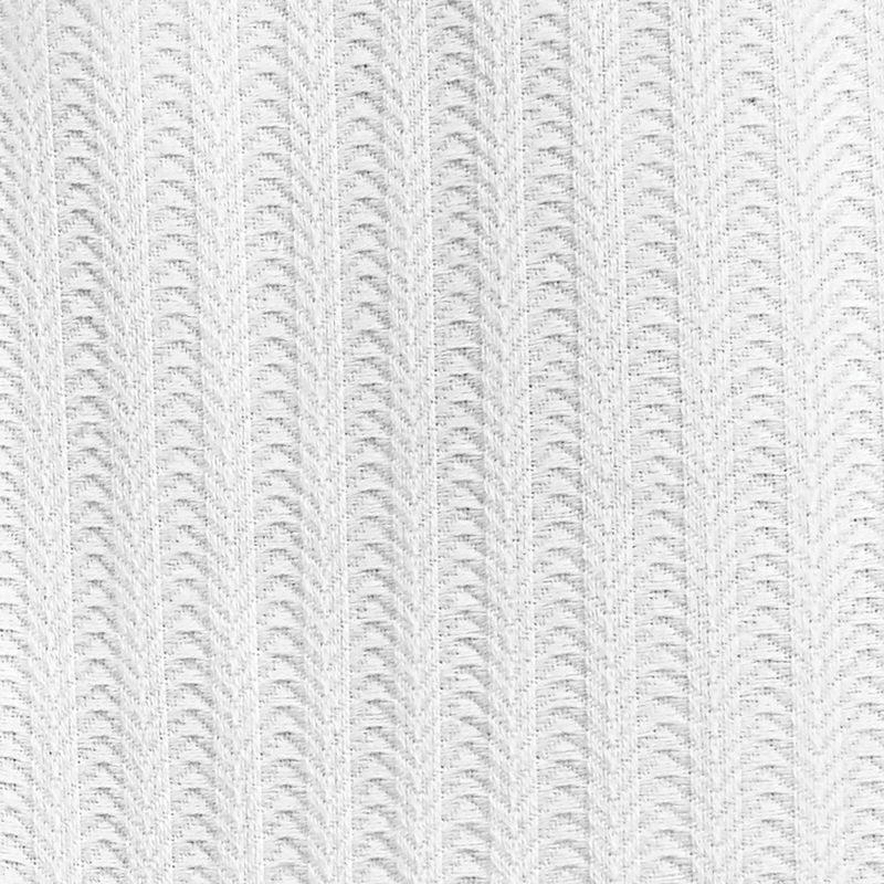 mDesign Long Herringbone Weave Fabric Shower Curtain - 72" x 84" - White, 5 of 7