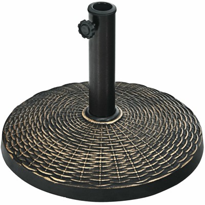 Tangkula 18" Patio Resin Umbrella Base, 24 LBS Outdoor Heavy Duty Round Umbrella Base