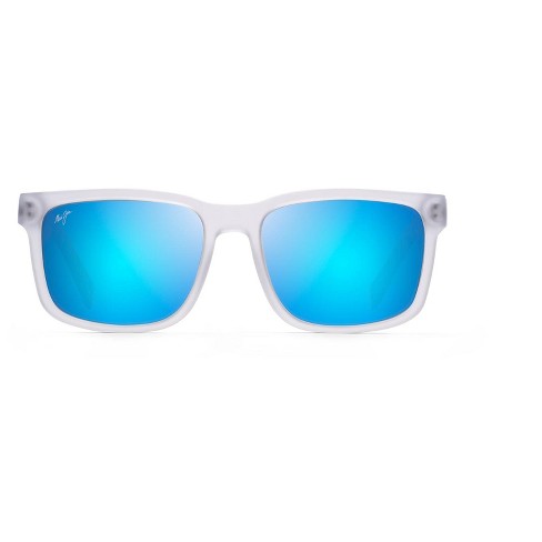 White sunglasses cheap with blue lenses