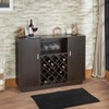 Gulches 2-Door Wine Cabinet: Elegant Storage with Stemware Rack - 2 of 4