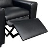 GlasFlength Sofas Kids Recliner Chair with Convenient Cup Holder Easy Clean Practical for Playrooms and Bedrooms, Black, 21"*23"*27" - 4 of 4