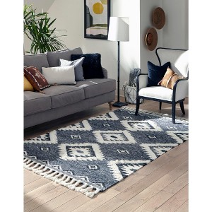 Unique Loom Mesa Papago Geometric Indoor Hand Made Fringe Area Rug - 1 of 4