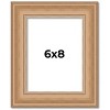 PosterPalooza | Photo Size Weathered Yellow Picture Frame - UV Acrylic, Foam Board Backing, Hanging Hardware - 2 of 4