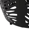 CAVINAS Modern Metal Patio End Table,Tropical Palm Design Outdoor Side Table,Powder Coated 16.5" Small Patio Table for Garden,Patio - 4 of 4