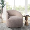 NicBex Polyester Barrel Swivel Accent Chair,Upholstered Swivel Living Room Chairs with Mid-Height Curved Back,Accent Chairs for Living Room - 2 of 4