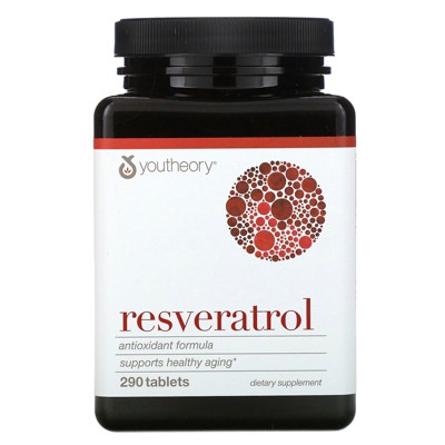 Youtheory Resveratrol, 290 Tablets, Dietary Supplements