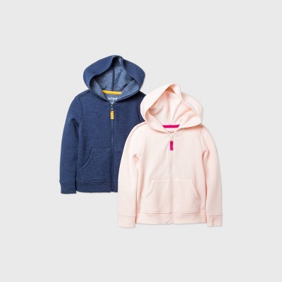 toddler girl fleece hoodie