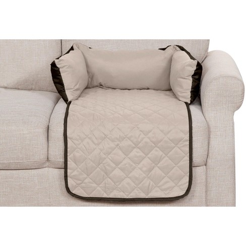 Furhaven Sofa Buddy Pet Bed Furniture Cover Small Espresso clay