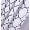 Kate Aurora Montauk Accents 2 Piece White & Gray Trellis Light Filtering Modern Geometric Grommet Top Window Curtains - 4 of 4