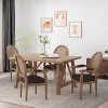 Set of 4 Judith French Country Wood and Cane Upholstered Dining Chairs - Christopher Knight Home - image 2 of 4