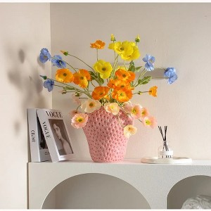 NotArt Handmade Ceramic Glazed Strawberry Vase - Modern Simple Style Vase festival gift holiday vases - 1 of 4