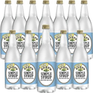 Rose’s Simple Syrup 12 Pack 1 Liter Bottle, | Perfect for Cocktails, Beverages, and Mixers - 1 of 2