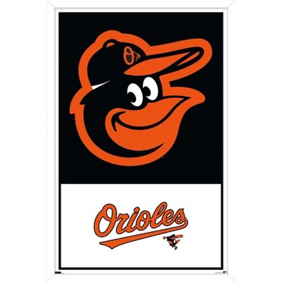 Minimalist MLB Logo - Baltimore Orioles Poster Art Print – S