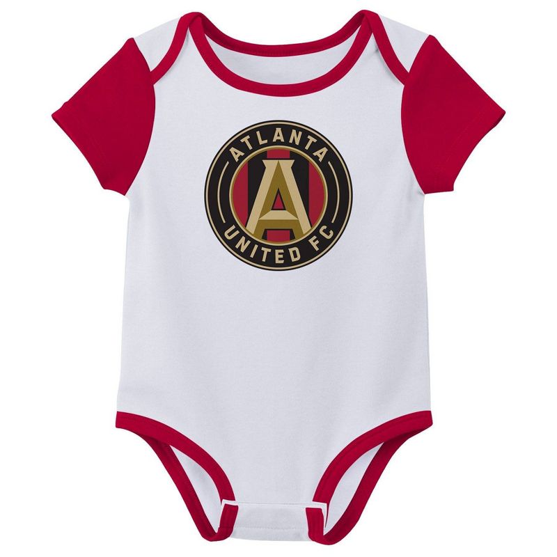 MLS Atlanta United FC Infant Girls&#39; 3pk Bodysuit, 2 of 5
