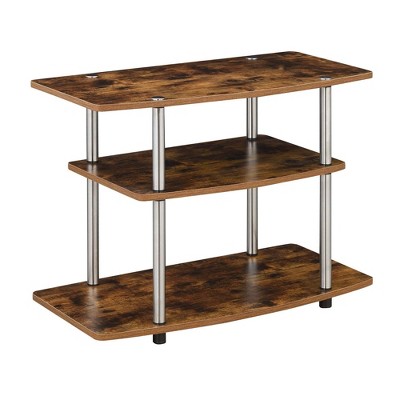 Designs2Go 3 Tier TV Stand for TVs up to 32" Barnwood - Breighton Home