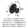 Amerock Inspirations 1-3/4 inch Diameter Knob for Cabinets, Drawers, and Furniture - 2 of 3