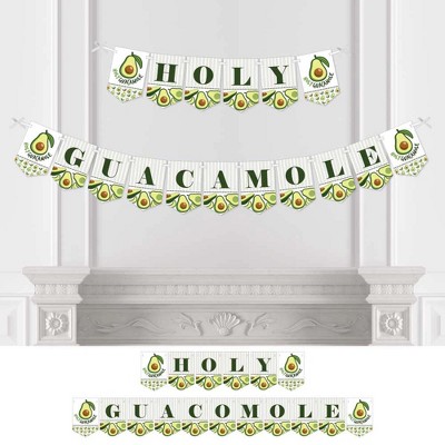 Big Dot of Happiness Hello Avocado - Fiesta Party Bunting Banner - Party Decorations - Holy Guacamole