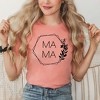Simply Sage Market Women's Mama Floral Hexagon Short Sleeve Graphic Tee - 2 of 3