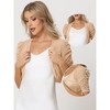 INSPIRE CHIC Women's Casual Short Sleeve Mesh Sheer Open Front Cropped Cardigan Shrug - 2 of 4