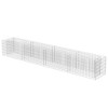 vidaXL Gabion Raised Bed Silver Galvanized steel 177.2 x 35.4 x 19.7 in - 3 of 4