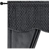 Kate Aurora Christmas Essentials Light Filtering Complete Attached Velvet Window Curtains & Valance Set - 3 of 4