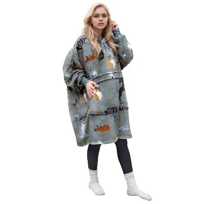 Tirrinia Women's Hoodie Sweatshirt, Casual Pullover Sweater, Soft Comfy Blanket Hoodie Sweatshirt, One Size Fits All, Gift for her