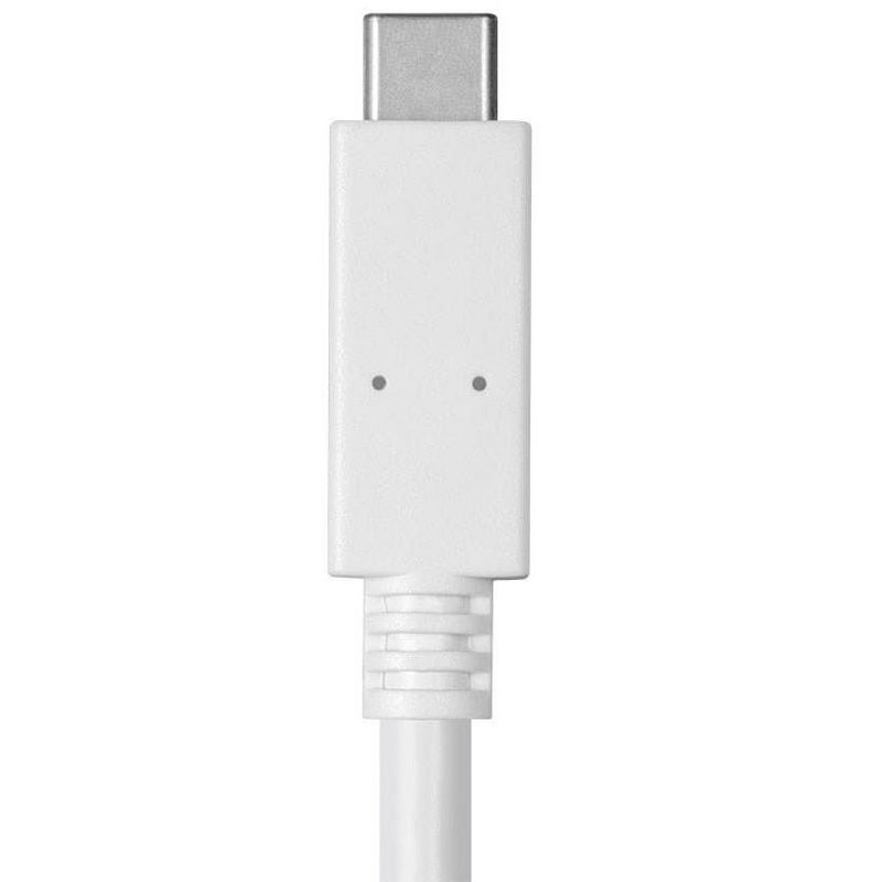Monoprice USB C to USB C 3.1 Gen 1 Cable - 2 Meters (6.6 Feet) - White | 5Gbps, 3A, 30AWG, Type C, Compatible with Xbox One / PS5 / Switch / iPad /, 3 of 5