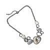 SOHI Women's Multicolour Metallic Dented Stone Necklace - 2 of 4
