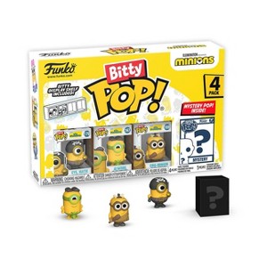 Funko Bitty POP! Minions Eye Matie/Au Naturel/Cro-Minion Vinyl Figures - 4pk - 1 of 4